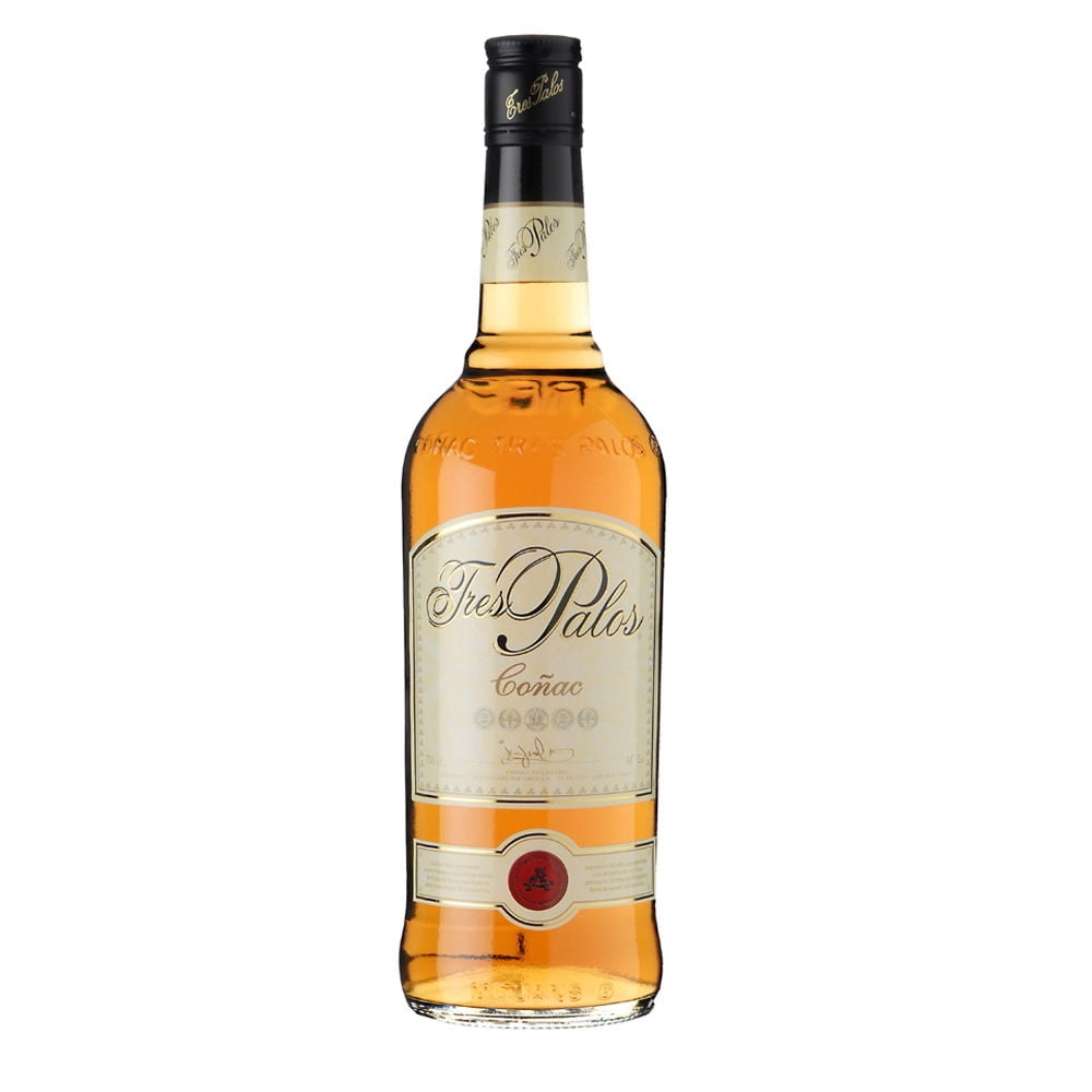 Coñac Añejado 38° Botella 750 ml Tres Palos