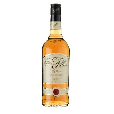 Coñac Añejado 38° Botella 750 Ml Tres Palos