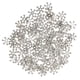 thumbnail image 2 of 100 unids / lote copo de nieve margarita espaciador cuentas diy joyería encontrar plata antigua, 2 of 3