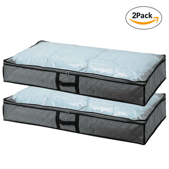 Pack 2 Bolsos Organizadores Almacenaje Bajo Cama 75 Litros