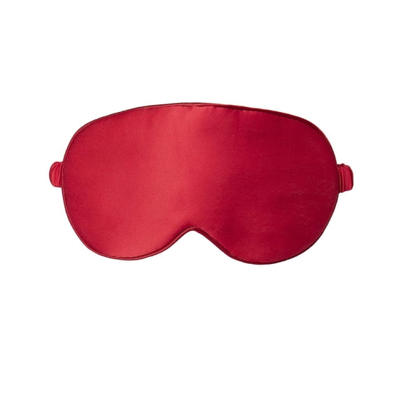 Antifaz de Sueño NMM Global Talla M Rojo de Seda de Morera con Banda Elástica