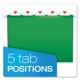 thumbnail image 4 of Pendaflex Carpeta colgante reforzada tamaño carta verde brillante 25 unidades, 4 of 8