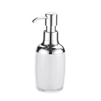 Magideal - Dispensador De Jabón De Manos Botellas De Bomba De Acrílico Con Etiqueta Impermeable Para Cocina De Baño, Contenedor De Líquido Recargable Vacío, 280 , Blanco