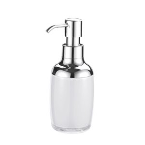 Magideal - Dispensador De Jabón De Manos Botellas De Bomba De Acrílico Con Etiqueta Impermeable Para Cocina De Baño, Contenedor De Líquido Recargable Vacío, 280 , Blanco