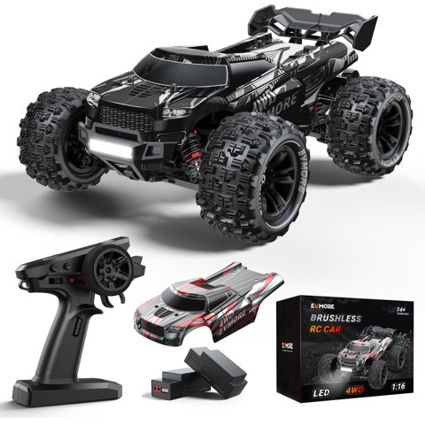Evmore - Coche Rc 1 16 Sin Escobillas 4Wd 43 Km H