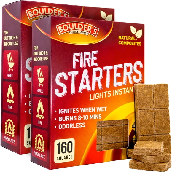 Cubos para encender fuego Boulder's Fireside Legacy 320 piezas