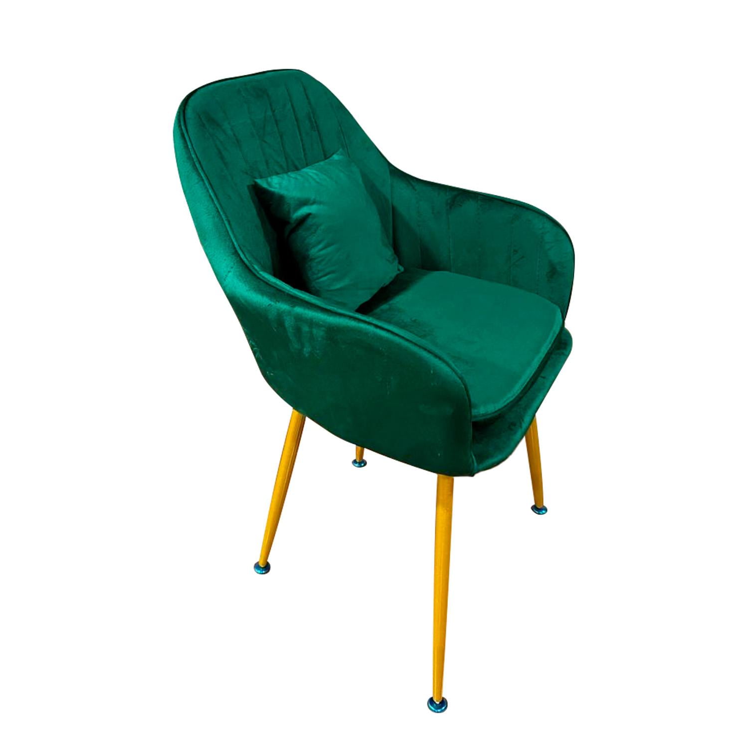 Global Latin - Butaca Poltrona Sofí De Terciopelo Con Patas De Metal