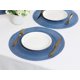 thumbnail image 5 of REGALWOVEN Juego de 6 Manteles Individuales de Estilo Rústico para Decoración de Mesa de Comedor Interior y Exterior, Lavables, Limpiar con Paño, Azul Oscuro 15x15in, 5 of 6