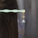 thumbnail image 1 of Vintage Chinese Style Cheongsam Hair Accessories: Handmade Hanfu Acetate Hairpin with Jade Flower Tassel, 1 of 5