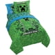thumbnail image 1 of Juego de edredón Jay Franco Minecraft Creeper individual de 5 piezas, 1 of 6