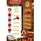 thumbnail image 4 of Luces Navideñas Solar Escalera Viejito Pascuero 5 Escalones Luz Calida, 4 of 4