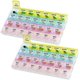 thumbnail image 1 of Organizador Mensual de Pastillas MEDca Grande de 7 Días, Plástico, Multicolor (Pack de 2), 1 of 8