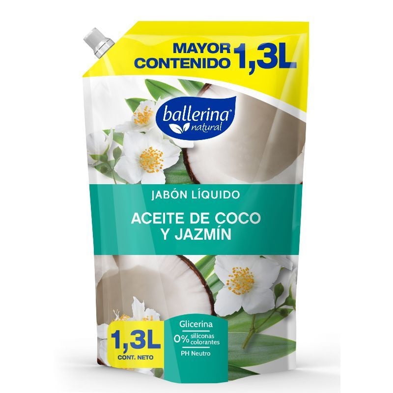 Jabón Coco Y Jazmin 1300 ML Ballerina
