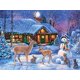 thumbnail image 1 of Rompecabezas Ceaco que brilla en la oscuridad, el país de las maravillas navideñas, 750 piezas, 1 of 9
