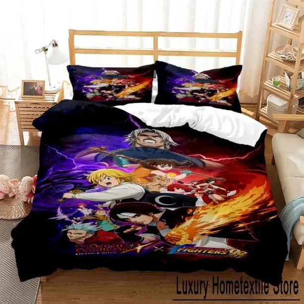 of Fighters KOF Bedding Set Boys Girls Size Duvet Cover Pillowcase Bed Kids Adult Home Textile Bed Sheets