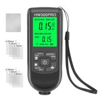 Magideal - Mini Medidor De Espesor De Pintura Profesional De Alta Precisión 0 ~ 2000Um, Medidor De Profundidad De Pintura, Medidor De Pintura Digital Para Coche Negro