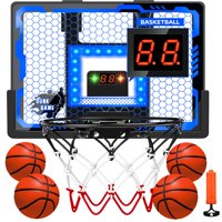 Canasta De Baloncesto Interior Badgoal Para Niños Con Marcador Y 4 Pelotas