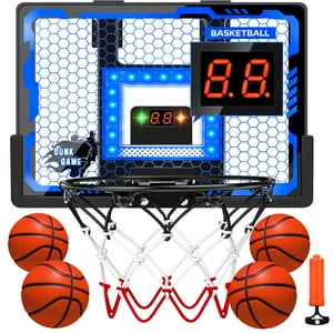 Canasta De Baloncesto Interior Badgoal Para Niños Con Marcador Y 4 Pelotas