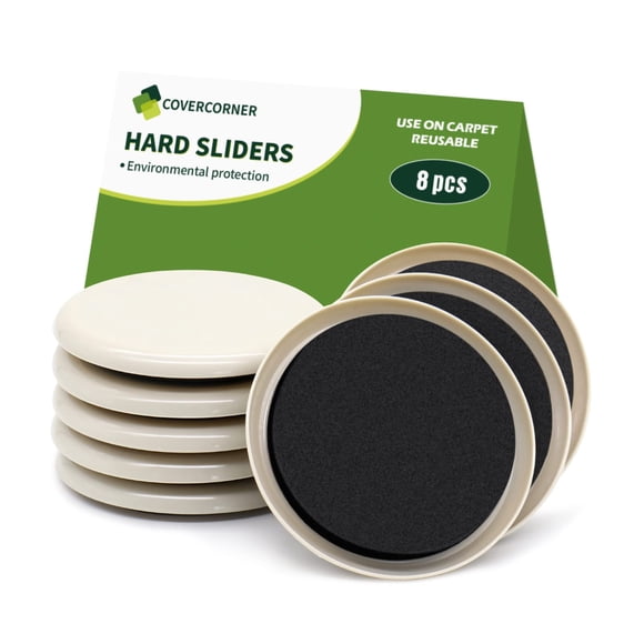 Correderas para muebles COVERCORNER, 8 unidades, para alfombras, 9 cm