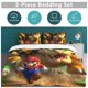 thumbnail image 5 of Super Mario 3-Piece Comforter Set for Bedroom Super Mario Bedding Set for Kids Adults Soft Microfiber Duvet Cover Set with Zipper Closure, 5 of 5