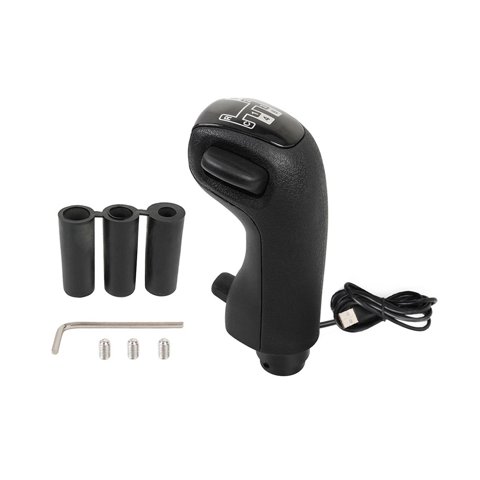 Magideal - Palanca De Cambios De Simulador De Camión Con Adaptadores M8 M10 , Simulador De Engranaje Alto Y Bajo, Accesorios Para Juegos, Perilla De Cambio De