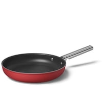 Utensilios De Cocina Frypan Smeg Rojos De 28 Cm Con Revestimiento Antiadherente