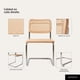 thumbnail image 5 of Pack 2 Sillas Para Comedor Cocina Ratán Madera Moderna Respaldo Breuer Naturales, 5 of 8