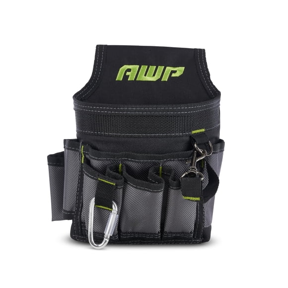 Funda para herramientas AWP Ballistic Nylon Electrician, color negro y gris