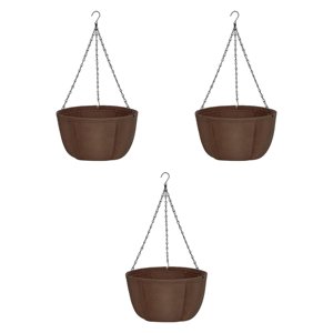 Ioensy - 3 Macetas Colgantes De Regalo, Encantadoras Cestas Colgantes Para Jardín, Balcón, Oficina, 30 Cm