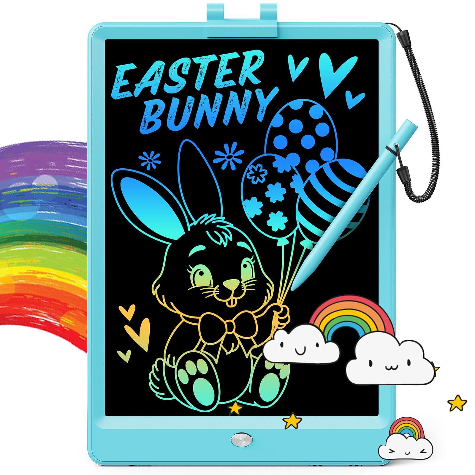 Tableta De Escritura Lcd Tekfun Doodle Board De 10 Pulgadas, Azul