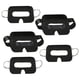 thumbnail image 4 of 100x Máscaras faciales desechables universales Cubierta para los ojos Suave y cómoda Máscara para auriculares Máscara Máscaras para los ojos, Negro, 4 of 5