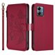 thumbnail image 2 of Funda Cartera Mariposa para [Motorola Moto G Play 2025] con Soporte y Cremallera Rojo, 2 of 6