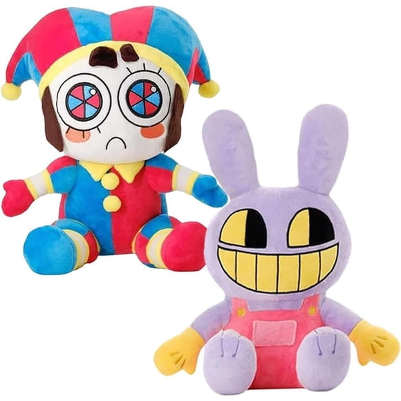 Set de 2 peluches Nultse 30 cm Jax y Pomni