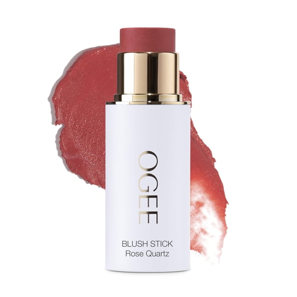 Lápiz facial esculpido Ogee Stick, cuarzo rosa, rubor rosa
