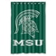 thumbnail image 1 of Cortina de ducha de los Michigan State Spartans, juego de cortina de baño con ganchos, tamaño 48 x 72 pulgadas, 1 of 3