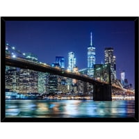 Genérico - Cuadro Decorativo Puente De Nueva York 3 Medidas 30X40 Cm