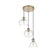thumbnail image 4 of Lámpara Colgante Elegant Lighting Destry 3 Luces Latón Transparente, 4 of 8