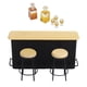 thumbnail image 2 of 1/12 Casa De Mu?ecas En Miniatura Bar Mostrador Mesa Silla Taburete Juego De Vasos Para Botellas De Vino, 2 of 5