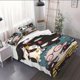 thumbnail image 1 of 3pcs Heartwarming Illustration Duvet Cover Set - Bedding Set Suitable for Christmas, 1 of 1