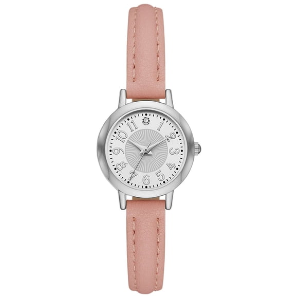 Reloj Time and Tru para mujer, rosa, PU, 190 mm, cuarzo analógico