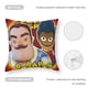 thumbnail image 5 of Hola Vecino Fundas de almohada de terciopelo con tema, regalos de funda de almohada, decoración para el hogar, cojín de lanzar, regalo de cumpleaños para fans y parejas. 40cm x 40cm., 5 of 6