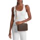 thumbnail image 4 of Bandolera Michael Kors Jet Set grande de lona dorada/marrón, 4 of 5