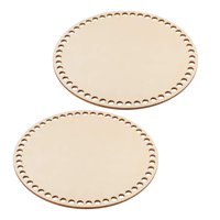 Bothyi - Canasta De Ganchillo En Blanco Fondo De Canasta De Madera Tallada Para Tejido De Canasta Para Principiantes