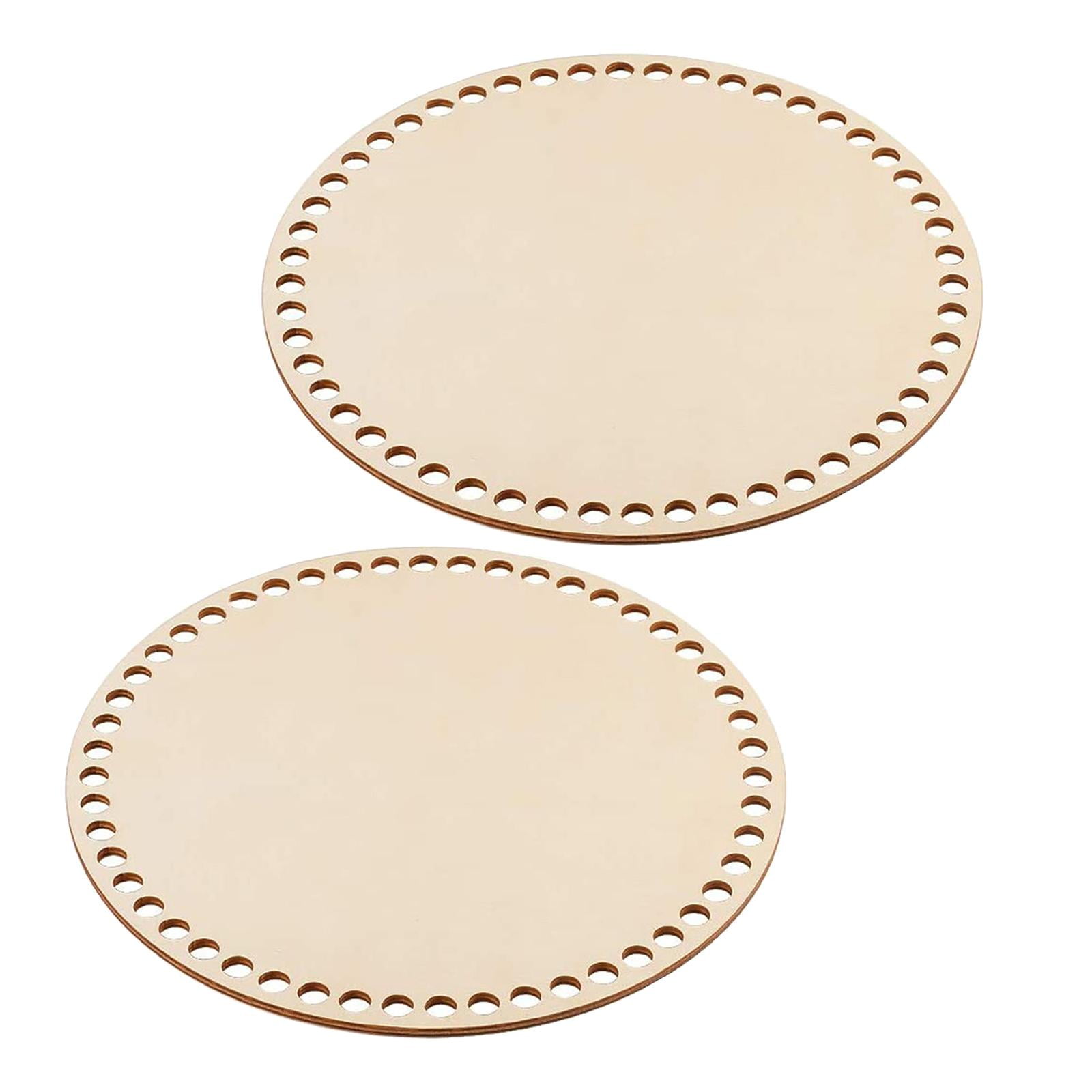 Bothyi - Canasta De Ganchillo En Blanco Fondo De Canasta De Madera Tallada Para Tejido De Canasta Para Principiantes