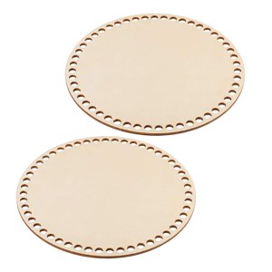 Bothyi - Canasta De Ganchillo En Blanco Fondo De Canasta De Madera Tallada Para Tejido De Canasta Para Principiantes