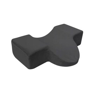 Ioensy - Almohada Con Ranura Para Pestañas Para Injerto De Maquillaje, Almohada Ergonómica Para Cuello Curvo Para Maquillaje, Color Negro