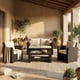 thumbnail image 5 of Juegos De Muebles Para Terraza Living Para 4 Personas Estructura Negro, 5 of 8