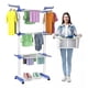 thumbnail image 2 of Tendedero Ropa Colgador Perchero Plegable 3 Niveles Azul/ Blanco, 2 of 7