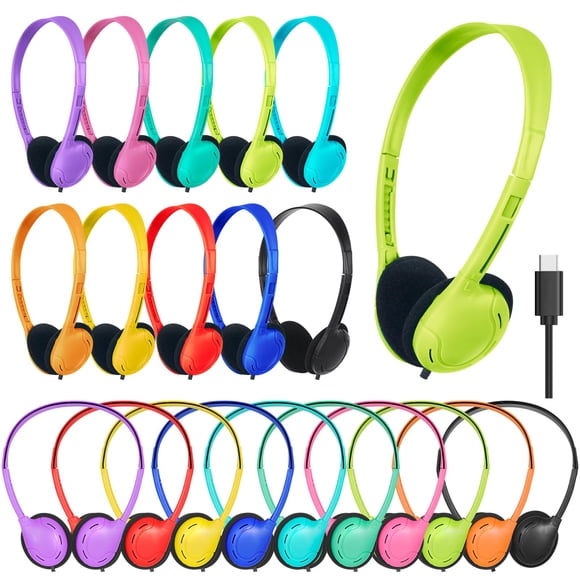 Audífonos ZXQZYM USB‑C Pack de 20 unidades para escuela