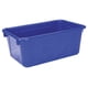 thumbnail image 1 of Bandeja de almacenamiento School Smart de plástico resistente, azul, paquete de 5, 1 of 1